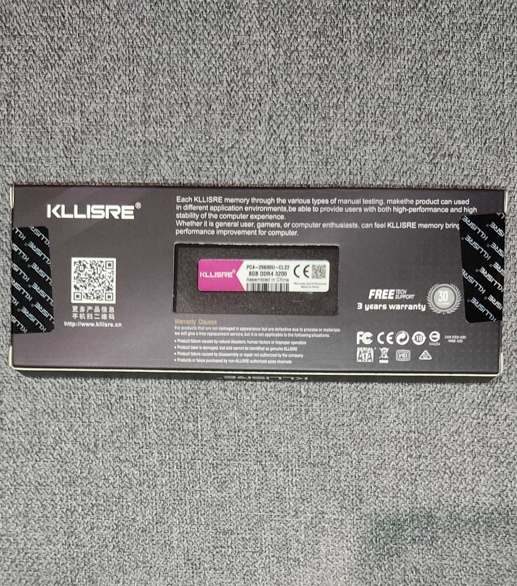 Memória RAM 2x8 Gb 3200 mHz KLLISRE Topo de Gama !