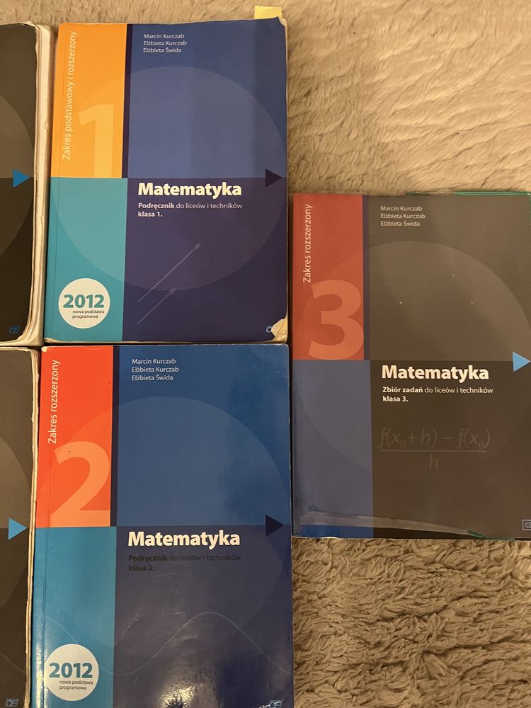 Zestaw książek do matematyki liceum