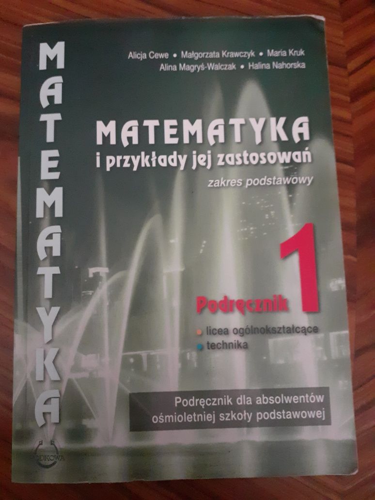 Matematyka 1 podręcznik liceum technikum
