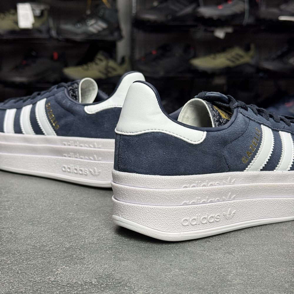 Шкіряні сині кросівки Adidas Gazelle JQ7405 ОРИГІНАЛ 100% 38.5 р