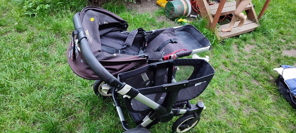 Bugaboo donkey wozek blizniaczy, rok po roku, wozek podwojny, mono