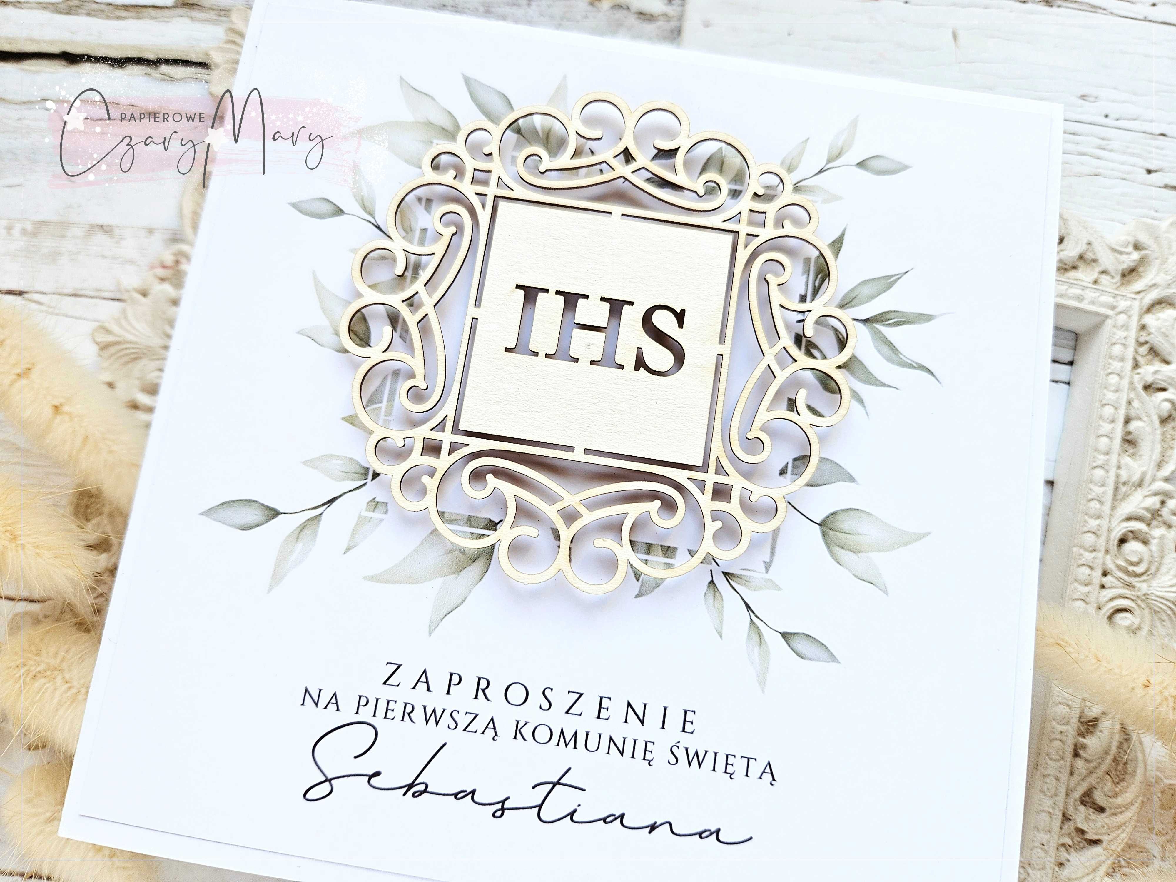 Zaproszenie na Komunię wzór 168