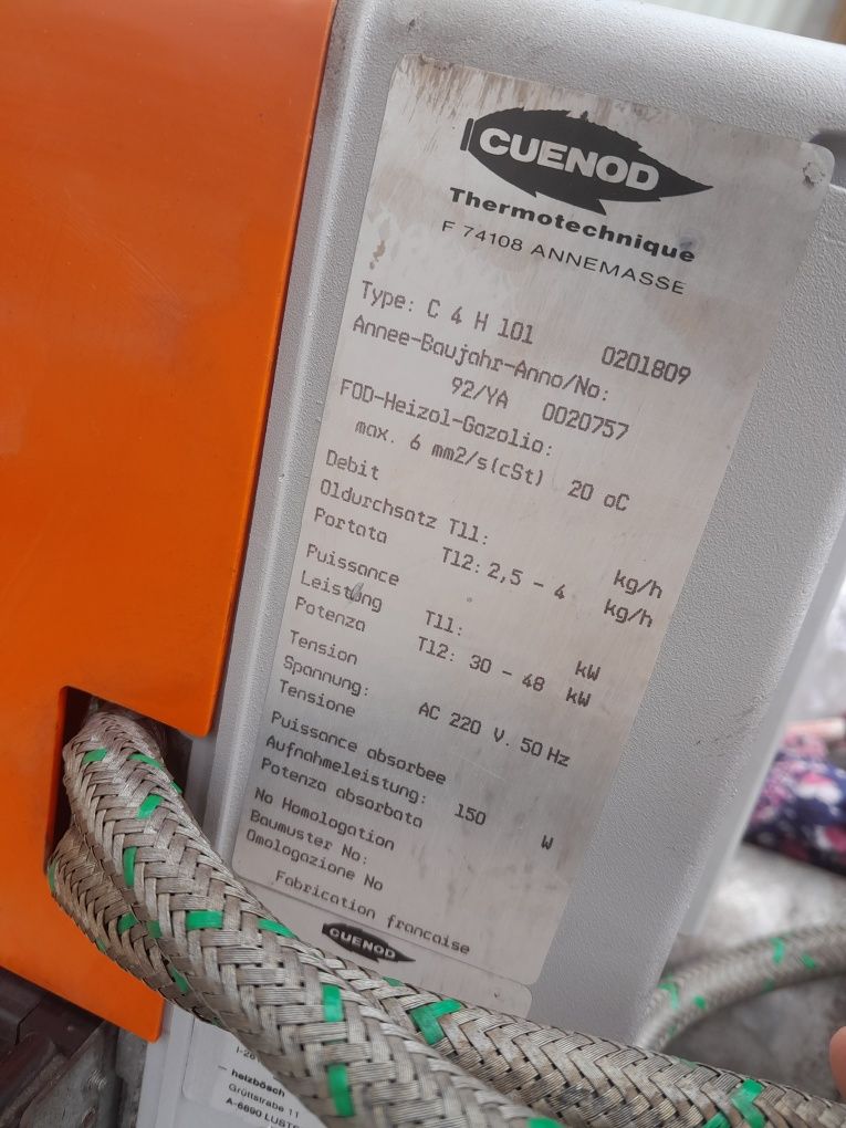 Palnik olejowy cuenod C4