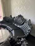Komplet mebli barokowych - sofa, dwa fotele