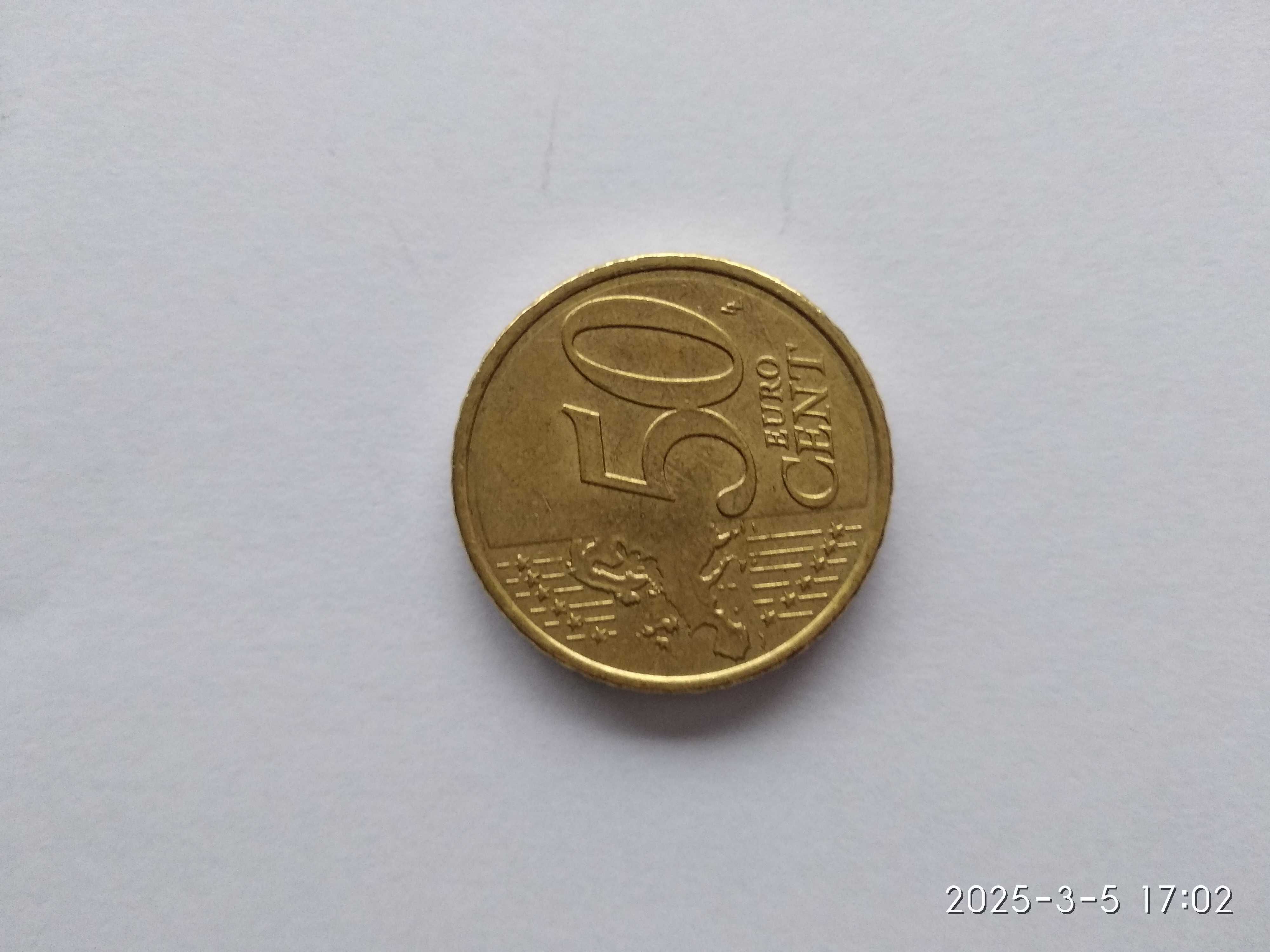 Moeda 50 Cêntimos do euro Espanha 2020