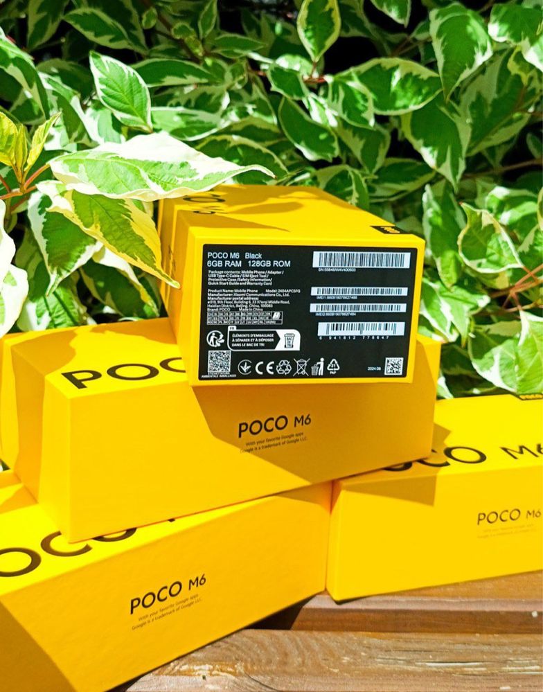 Poco m6 | 6 штук | повний комплект | новий | чохол в подарунок