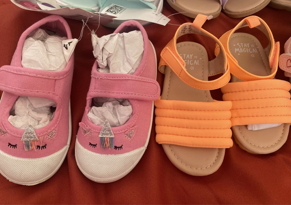 Sandalias sapatilhas alpercatas 24 calcado menina novo