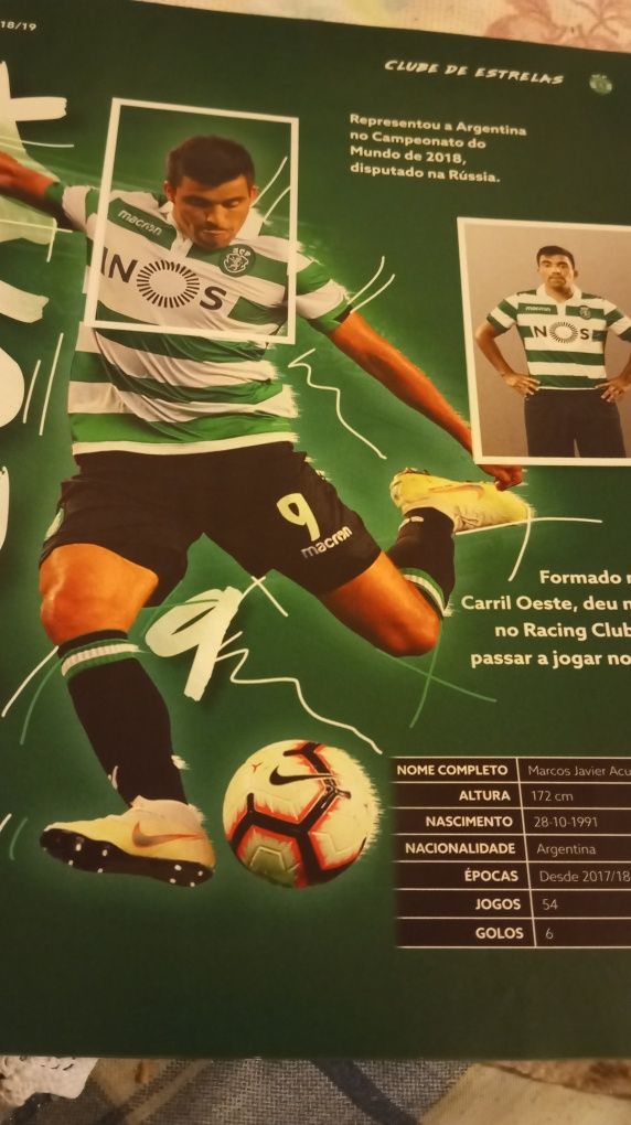 Caderneta completa Sporting c.p 2018/2019