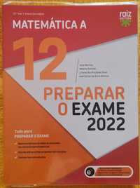 Livro de Preparação para exame de Matemática A 2022 (Raiz Editora)