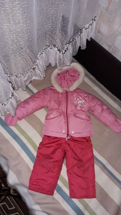 Зимний комбинезон на девочку от рождения до 2 лет