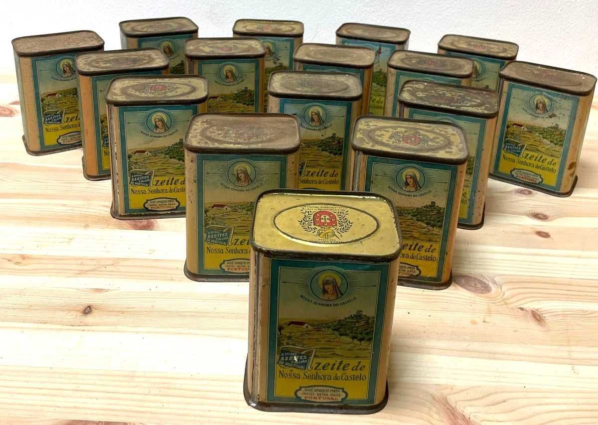 Latas antigas de azeite, para coleção ou decoração