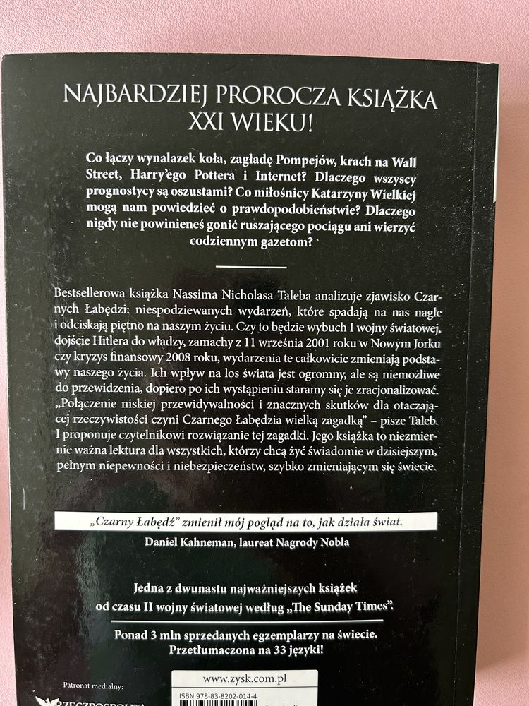 Czarny Łabędź - Nassim Nicholas Taleb
