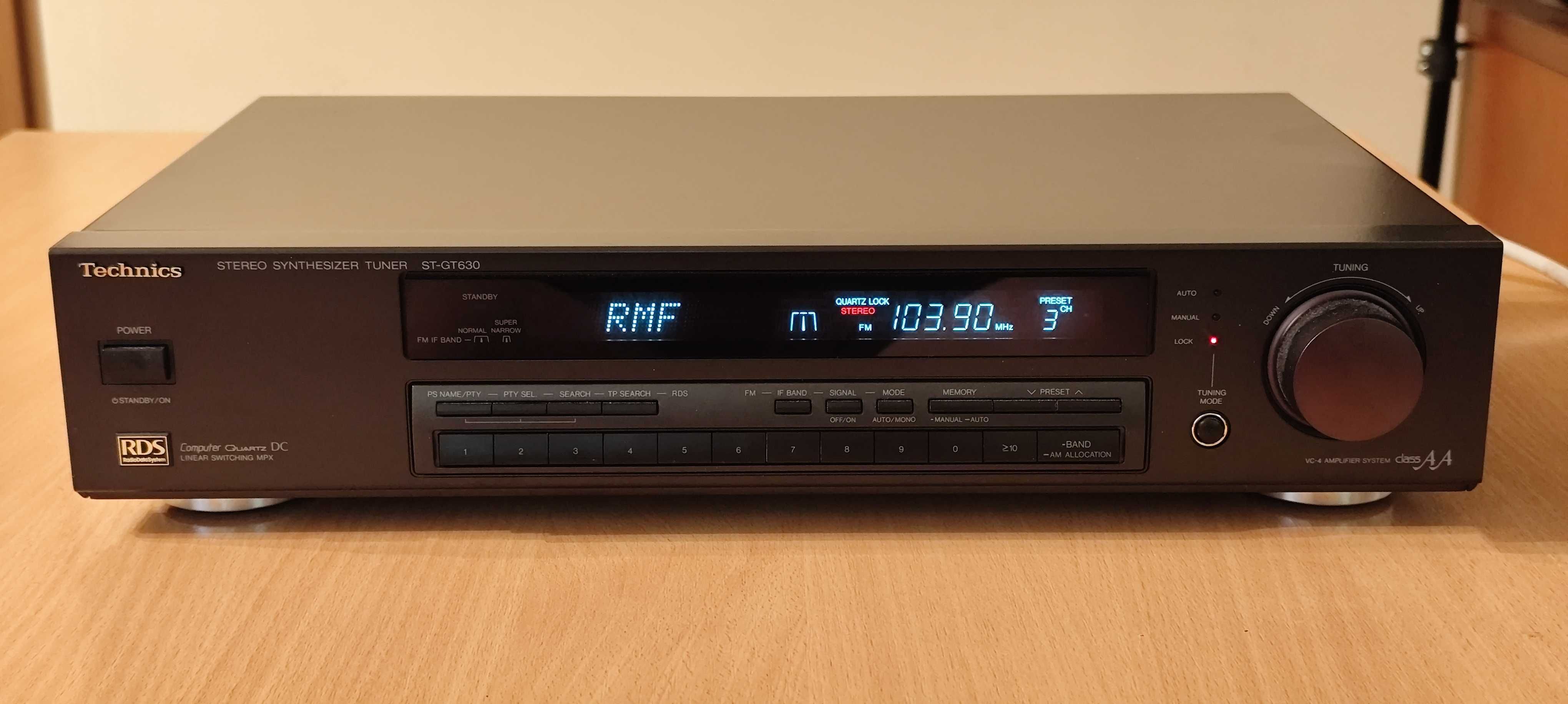 Technics ST-GT630 topowy tuner RDS STAN KOLEKCJONERSKI