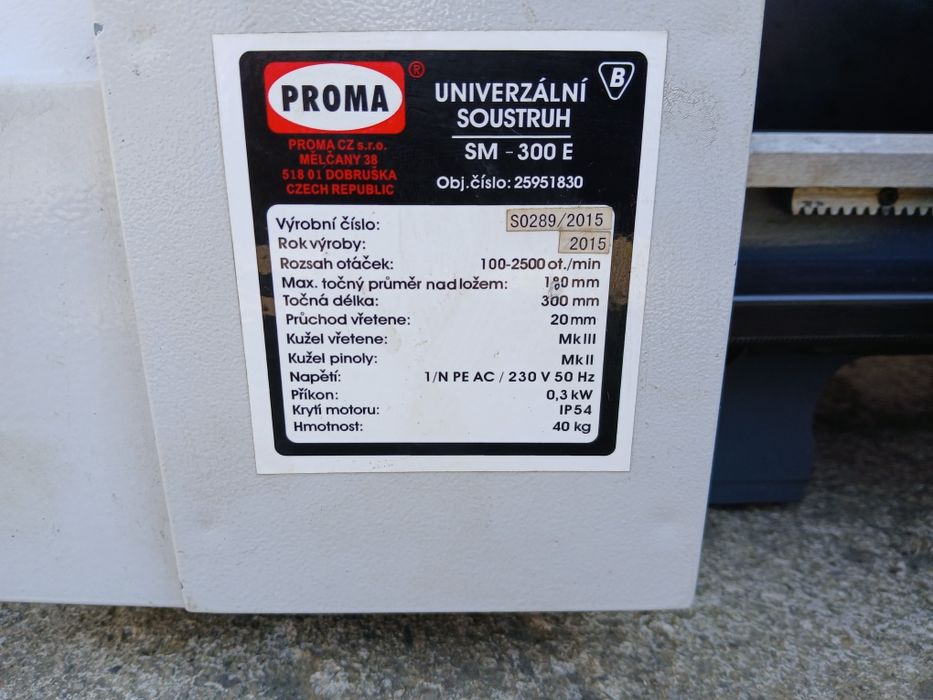 Minitokarka proma SM 300 E