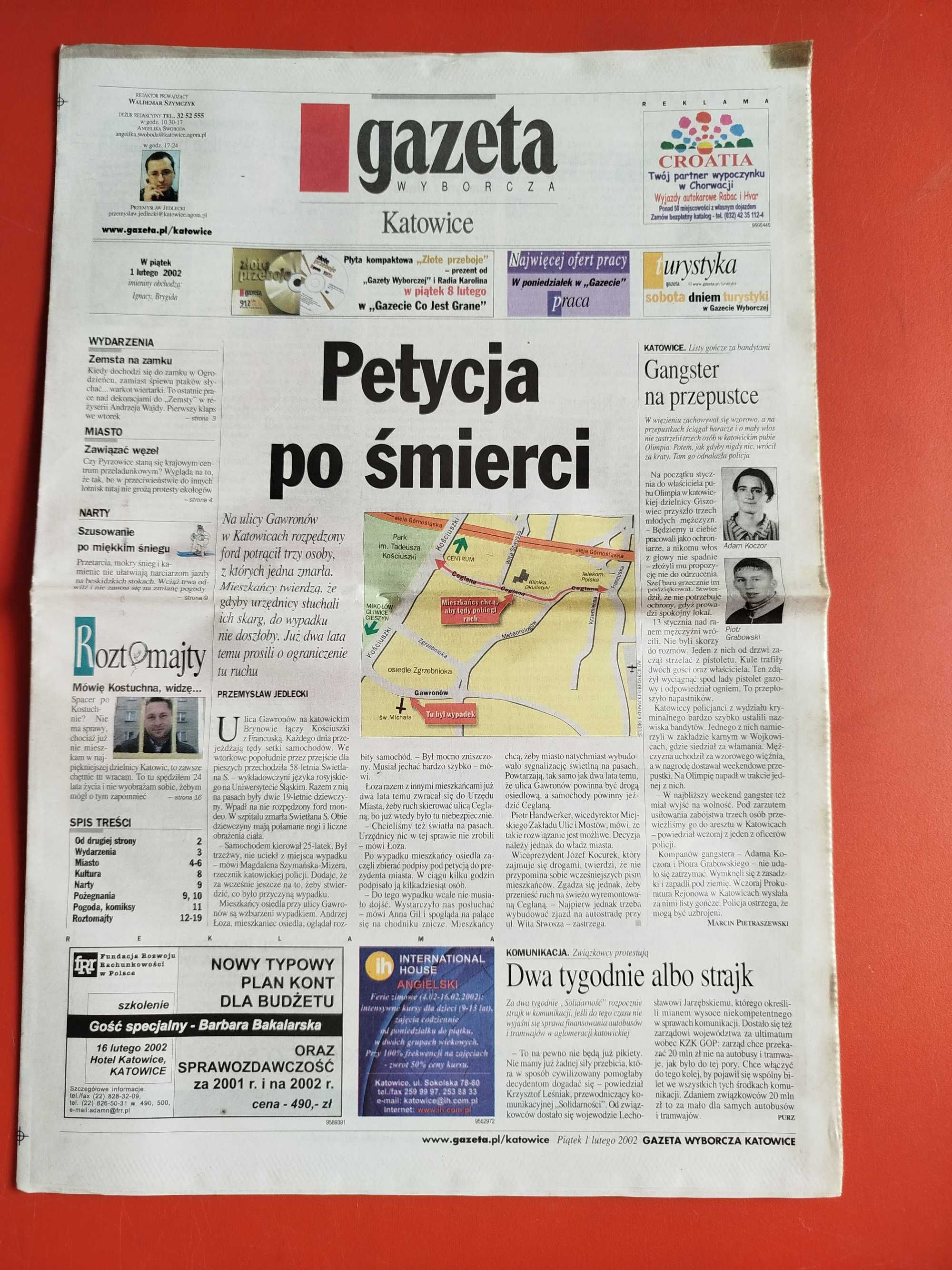 Gazeta Wyborcza, 1 lutego 2002, nr 27, Jan Jakub Kolski