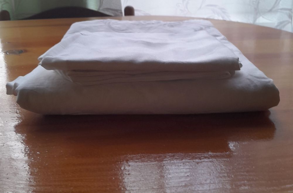 Підковдра та наволочка. Біле.