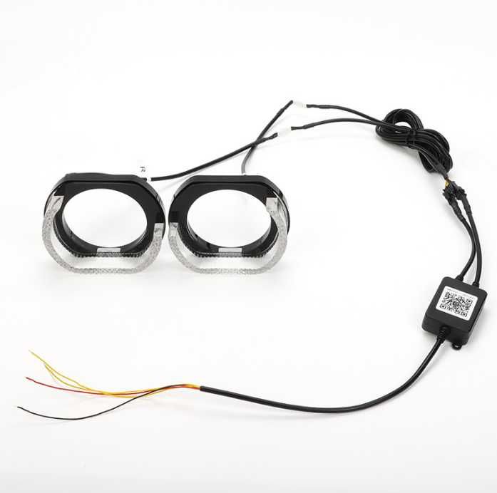 Премиум RGB LED маски для линз 5D Glory Crystal с подсветкой фар