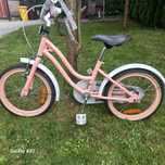 Rowerek dla dziewczynki 16 cali Heart bike - morelowy