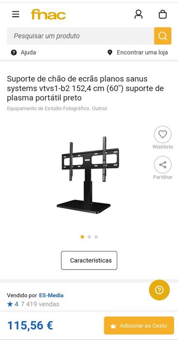 Suporte Tv  Universal (32" a 60" e 27kg)