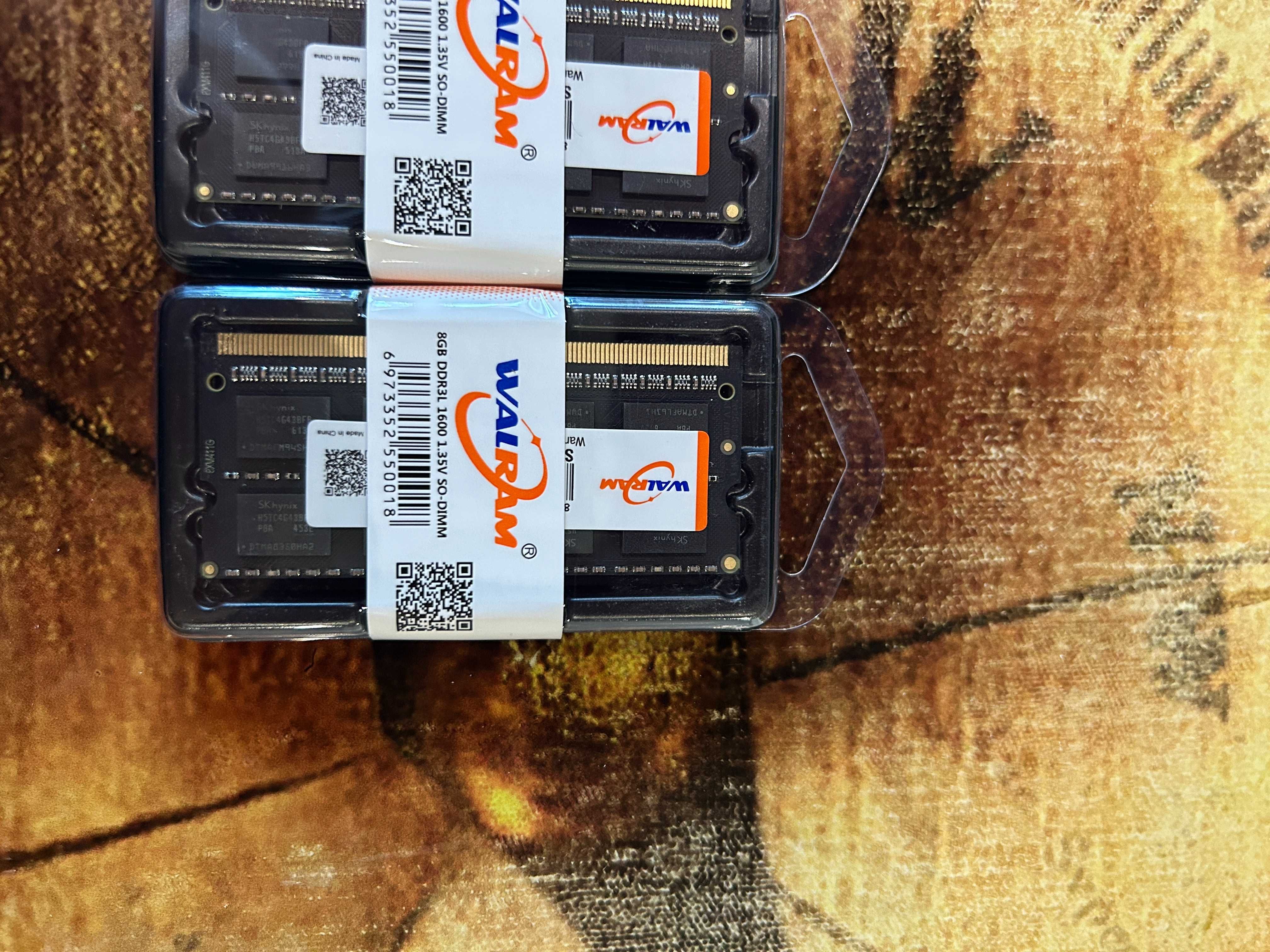 SoDIMM DDR3L по 8Gb 1600Mhz оперативная память для ноута