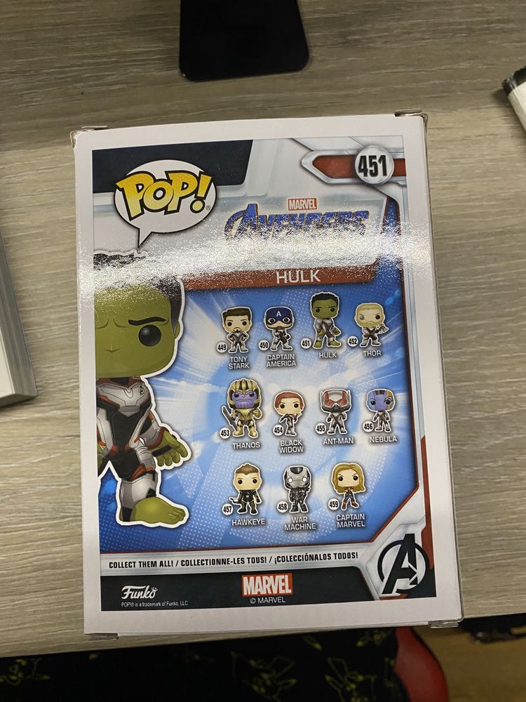 Funko pop Hulk 451 endgame