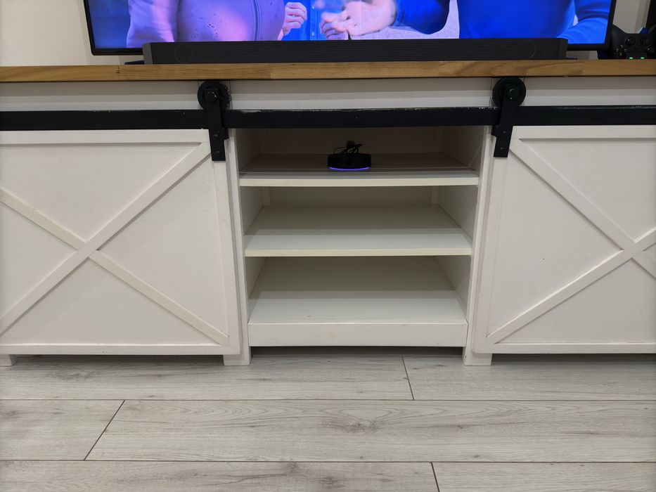 Komoda i ława solidne jesionowe blaty