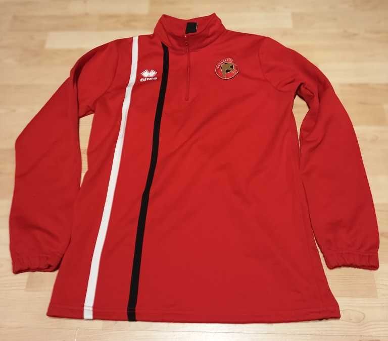 Czerwona bluza Errea angielskiego klubu Walsall F.C.