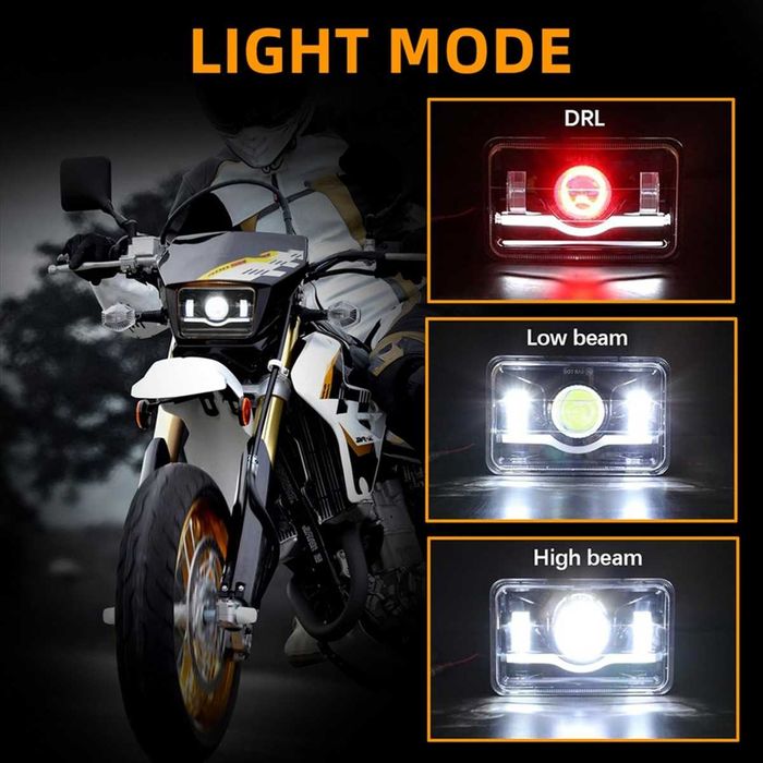 Світлодіодна фара 4"x6" H4656 H4651 Suzuki DRZ400S
