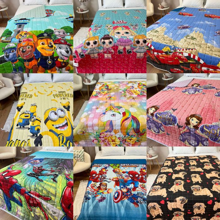 Двостороння дитяча ковдра покривало з бавовни, щенячий патруль, лол