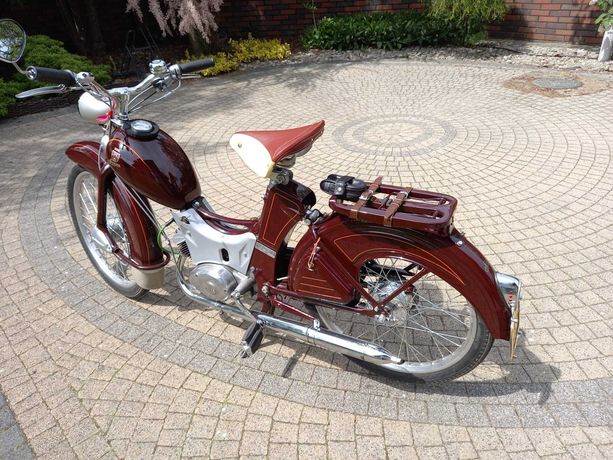 Simson sr2e na pedały, 1962r, odrestaurowany.