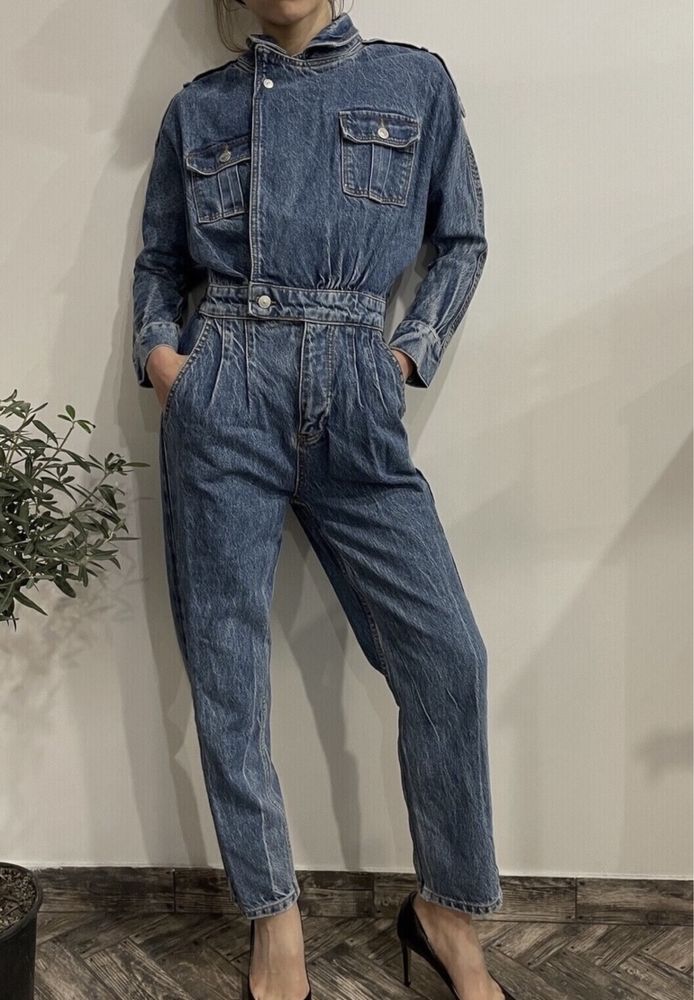 Шикарний джинсовий комбінезон zara