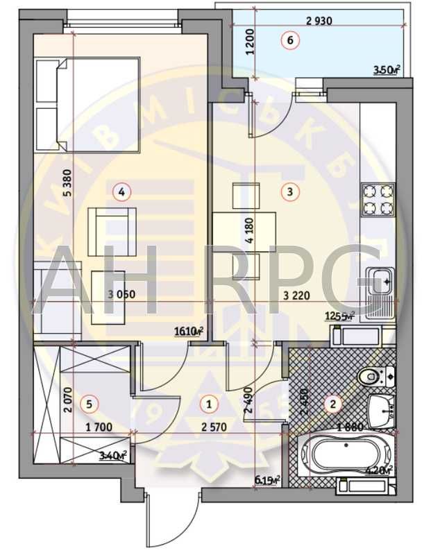 Продается 1к кв. 42.9м² ЖК Кирилловский гай Лукьяновка Шевченковский