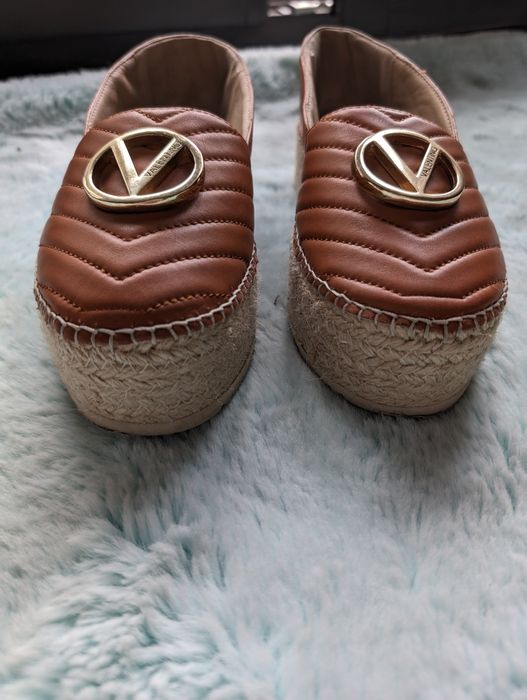 Valentino Palmera Sauvage Espadrille Platform Loafers
