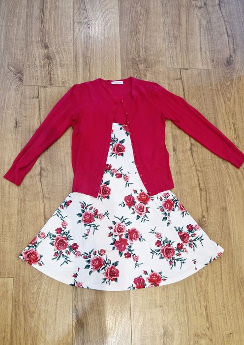 Sukienka damska xs H&M zestaw sweter