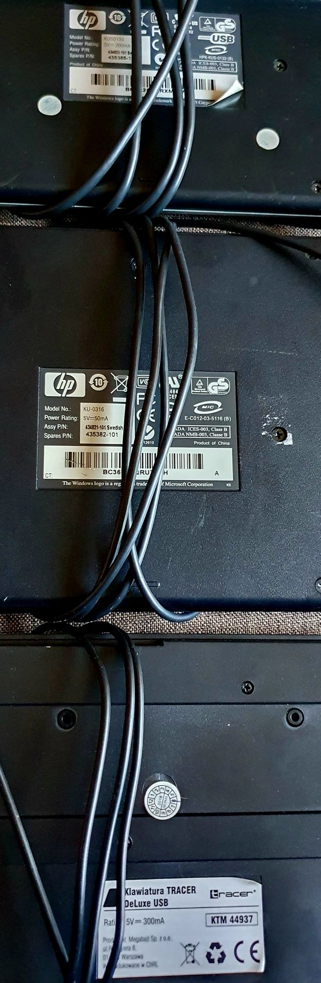 Klawiatury przewodowe USB HP i Tracer