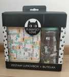 Zestaw Lunchbox + butelka ze słomką 480 ml - Purrrfect Love