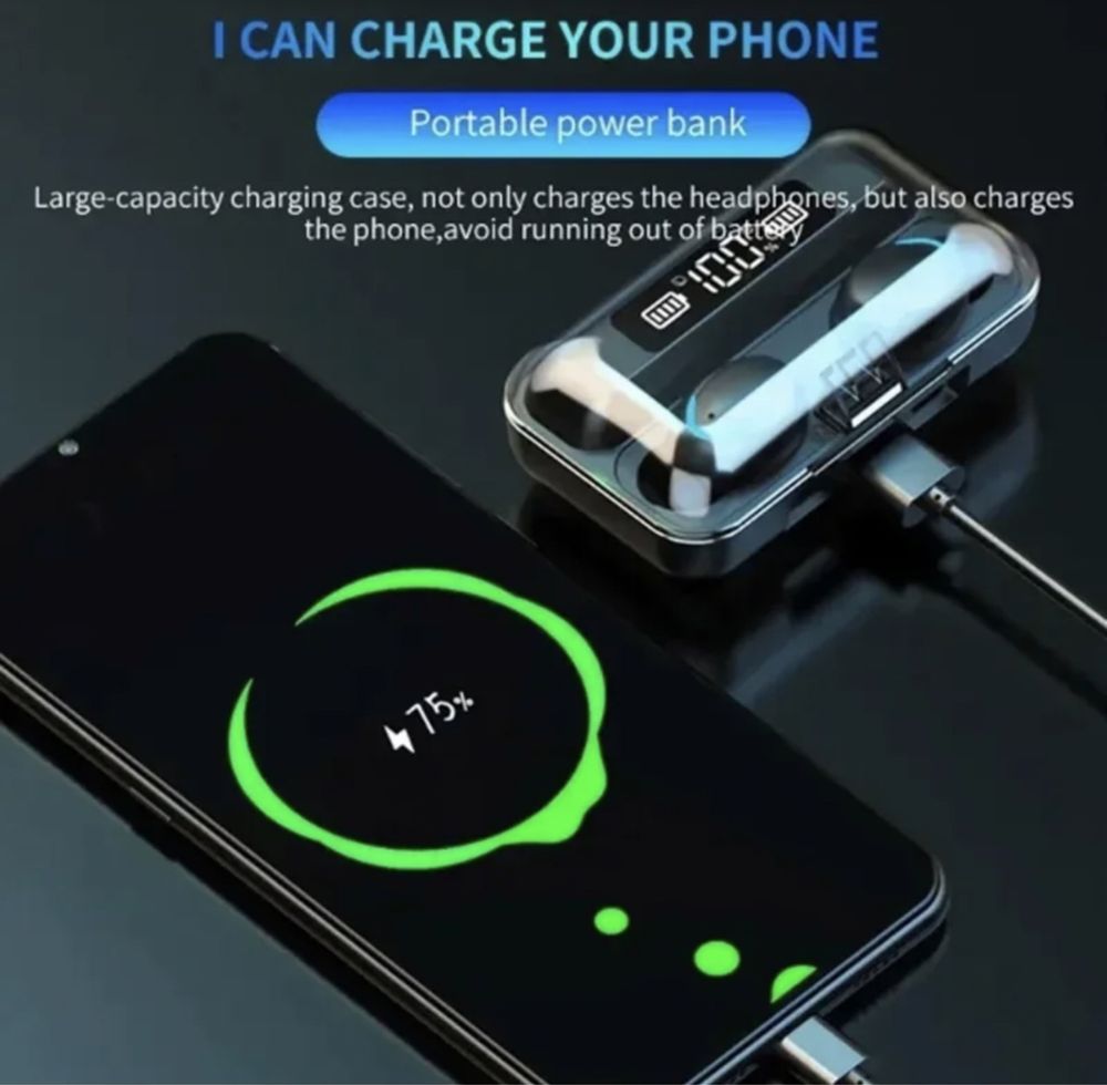 Навушники Bluetooth TWS F9-5 стерео