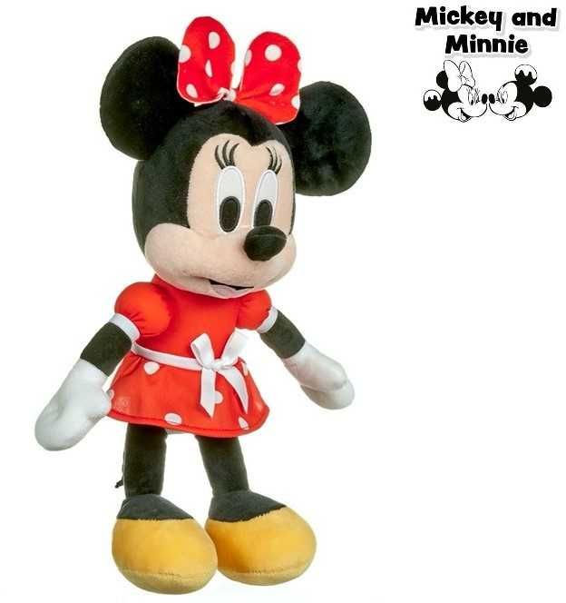 Novidade:Peluche Minnie em vestido vermelho 39cm