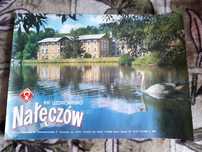 Nałęczów stare plakaty-naklejki 2 szt.