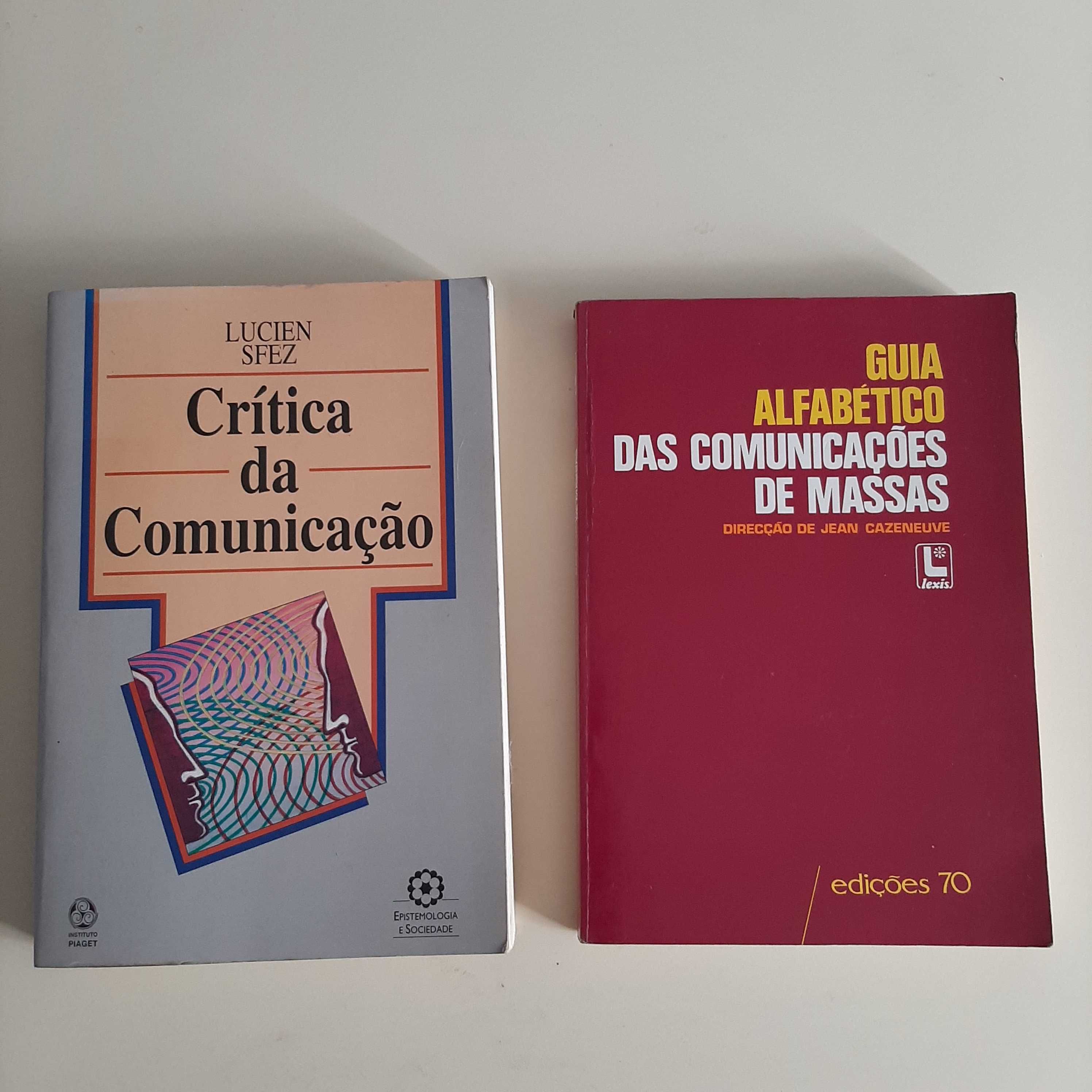 Livros sobre teoria da comunicação, media, jornalismo e internet