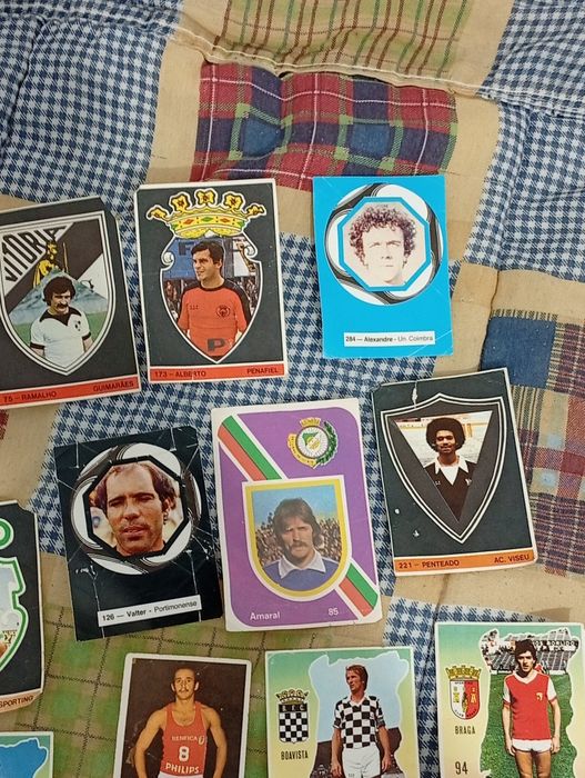 Conjunto de vários jogadores Antigos do Futebol