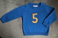 Niebieski sweterek Fox & Bunny, rozmiar 80