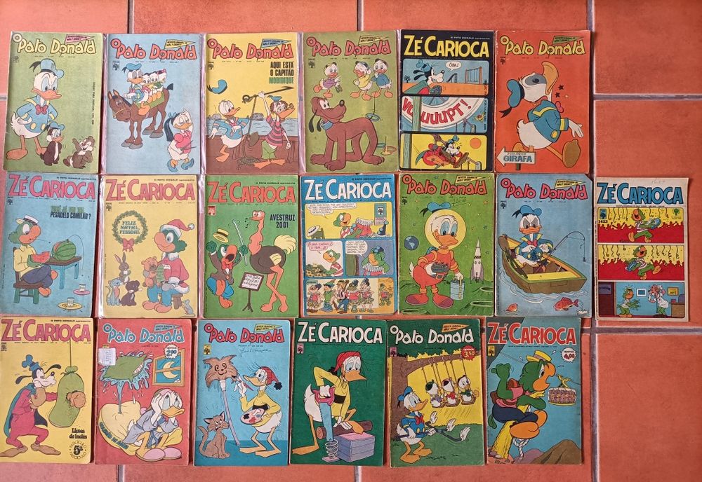 68 Livros desde 1957, Pato Donald/Zé Carioca anos 60/70 e 8 Liv. Cláss