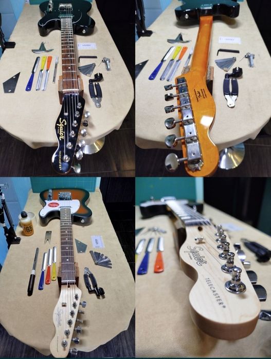 Ремонт гитары, настройка Электрогитара,басс гитара