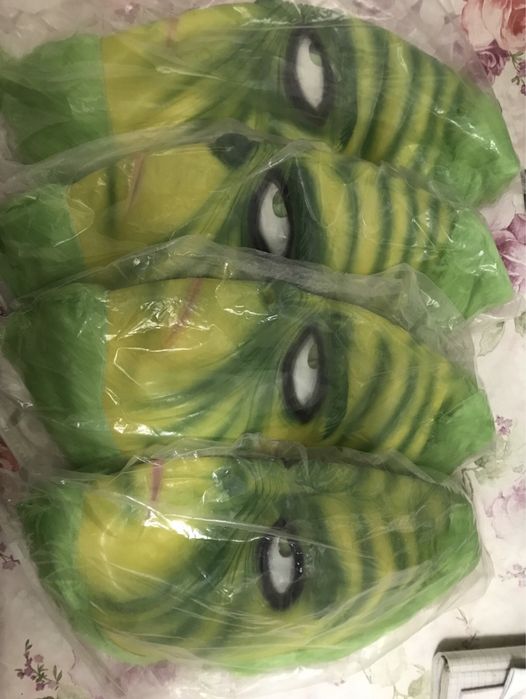 Маска Грінч Гринч, рукавички перчатки