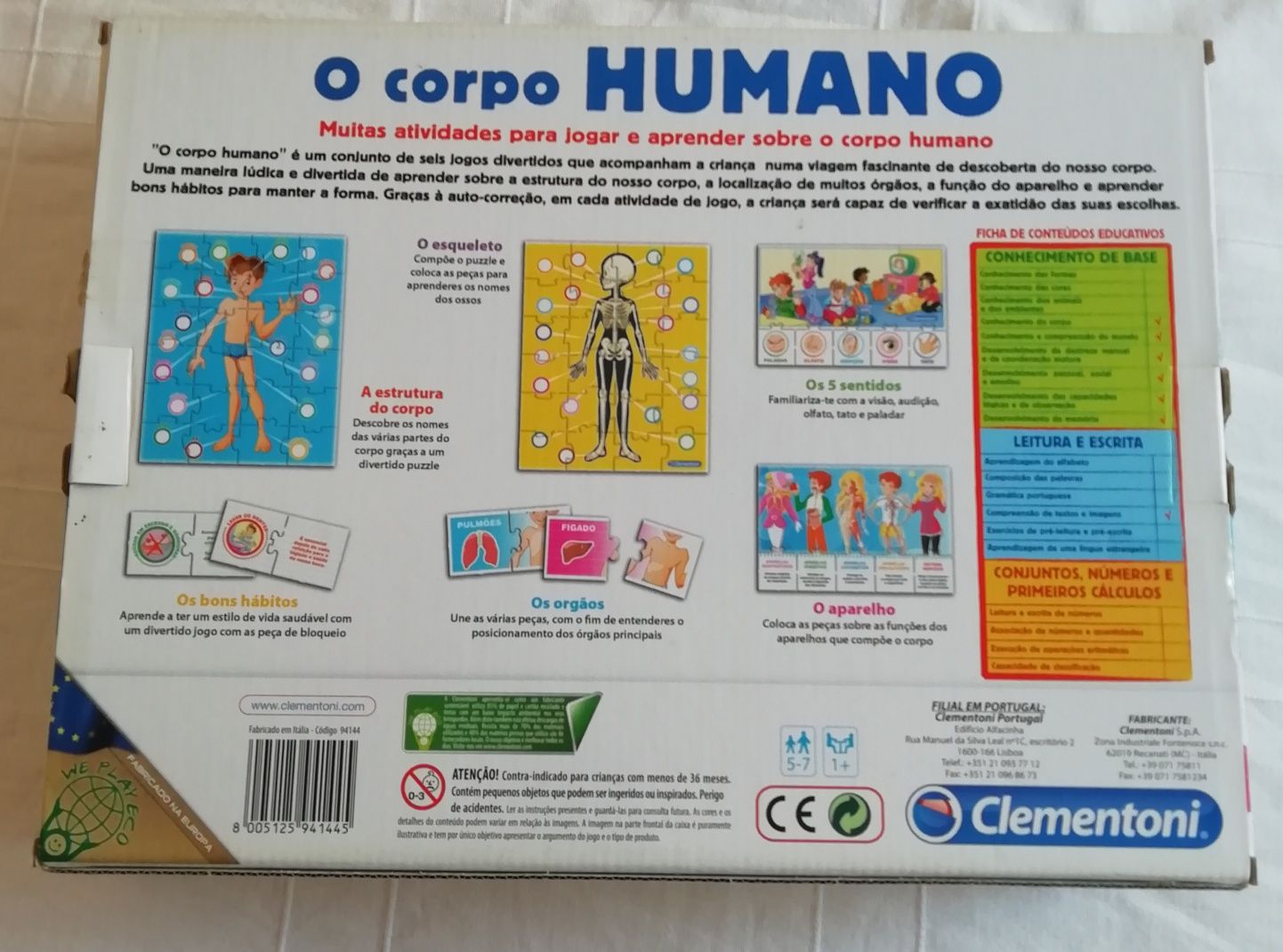 Jogo educativo (0 corpo humano)  5/7 anos