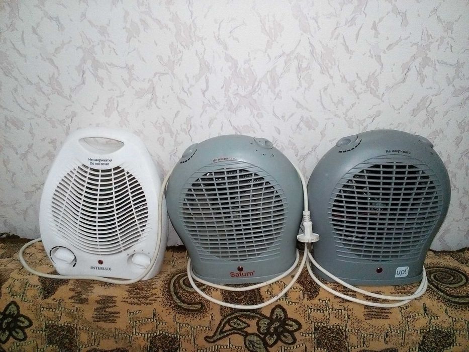 тепловая дуйка (обогреватель) тепловентилятор под ремонт 3 штуки!