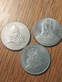 Trzy monety Królowie Polscy nominał 50 zlotych