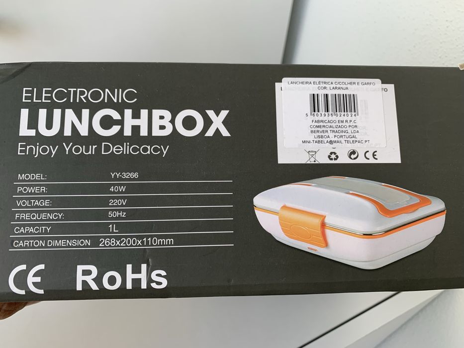 Lancheira aquecimento electrico