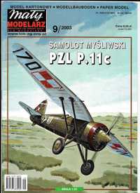 Mały Modelarz 9 2003 PZL P.11c model 1:33